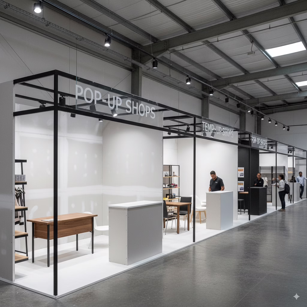 Temporary commercial spaces
